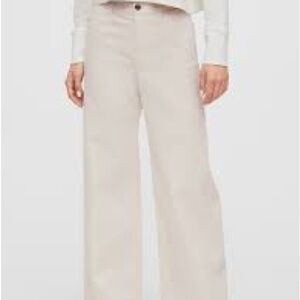 GAP Cream Wide Leg Pants